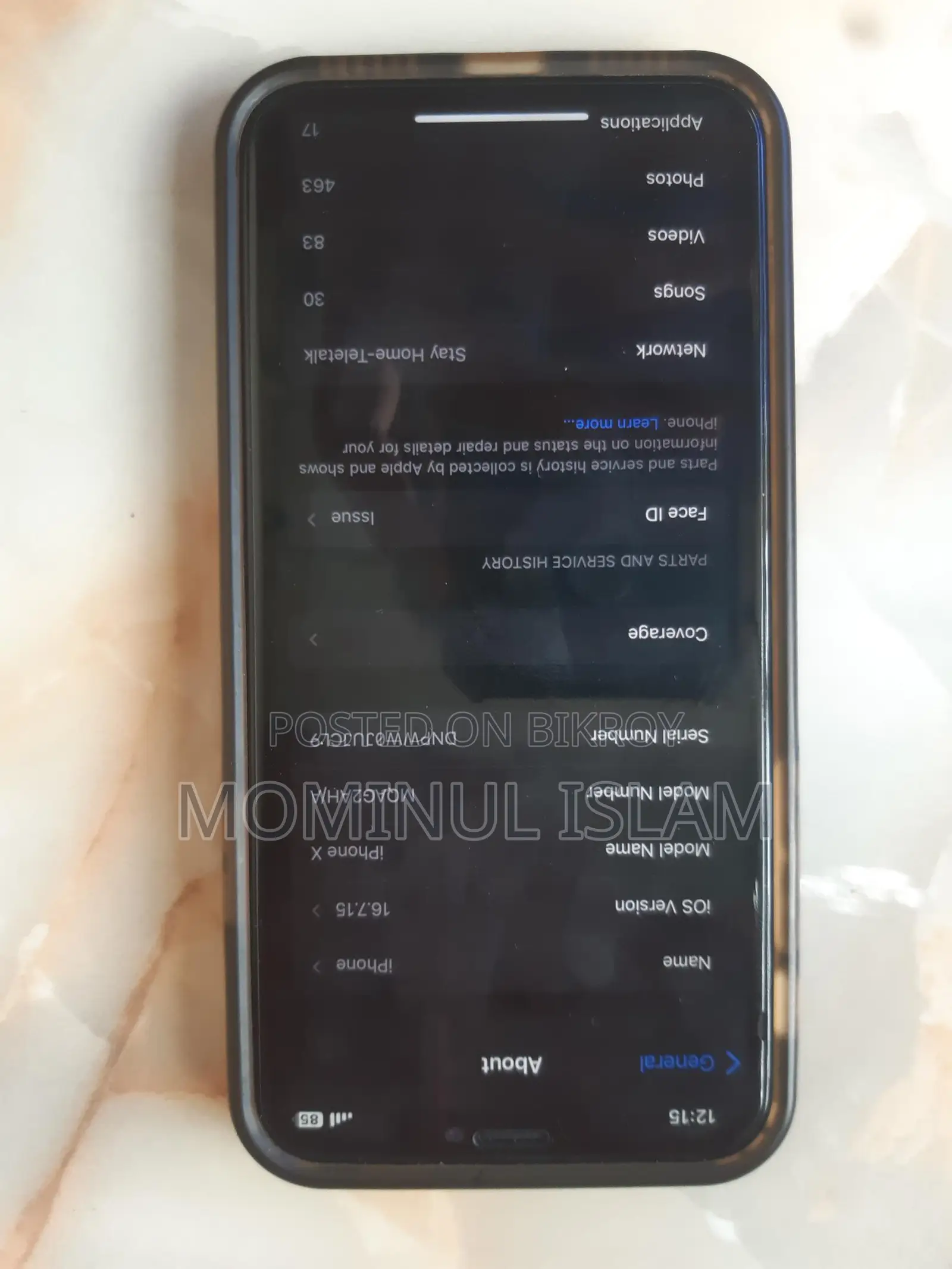 Apple iPhone X 256 (Used)