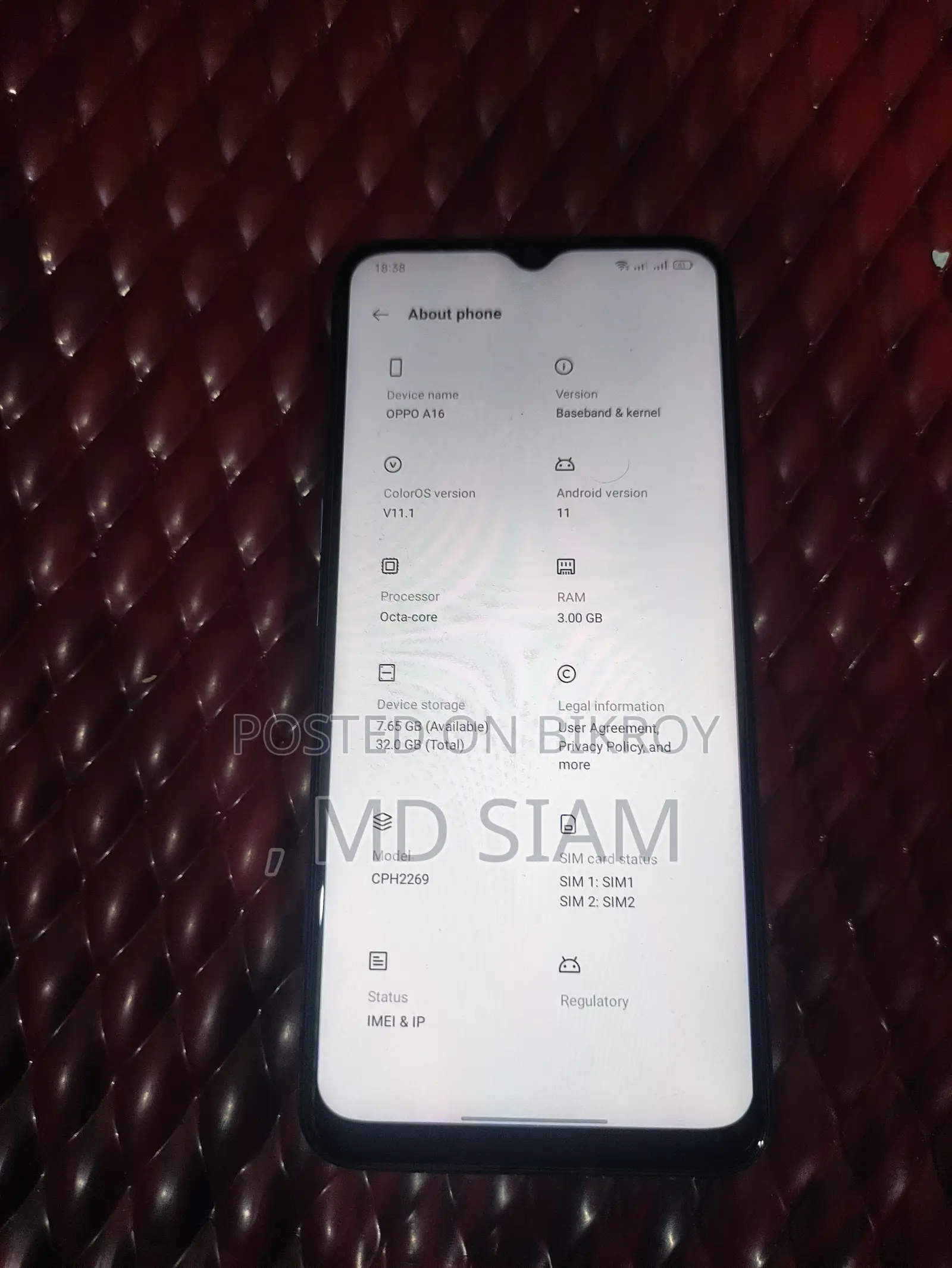 OPPO A16 (Used)