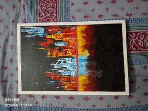 আক্রেলিক এবস্ট্রাক্ট শহর পেইন্টিং