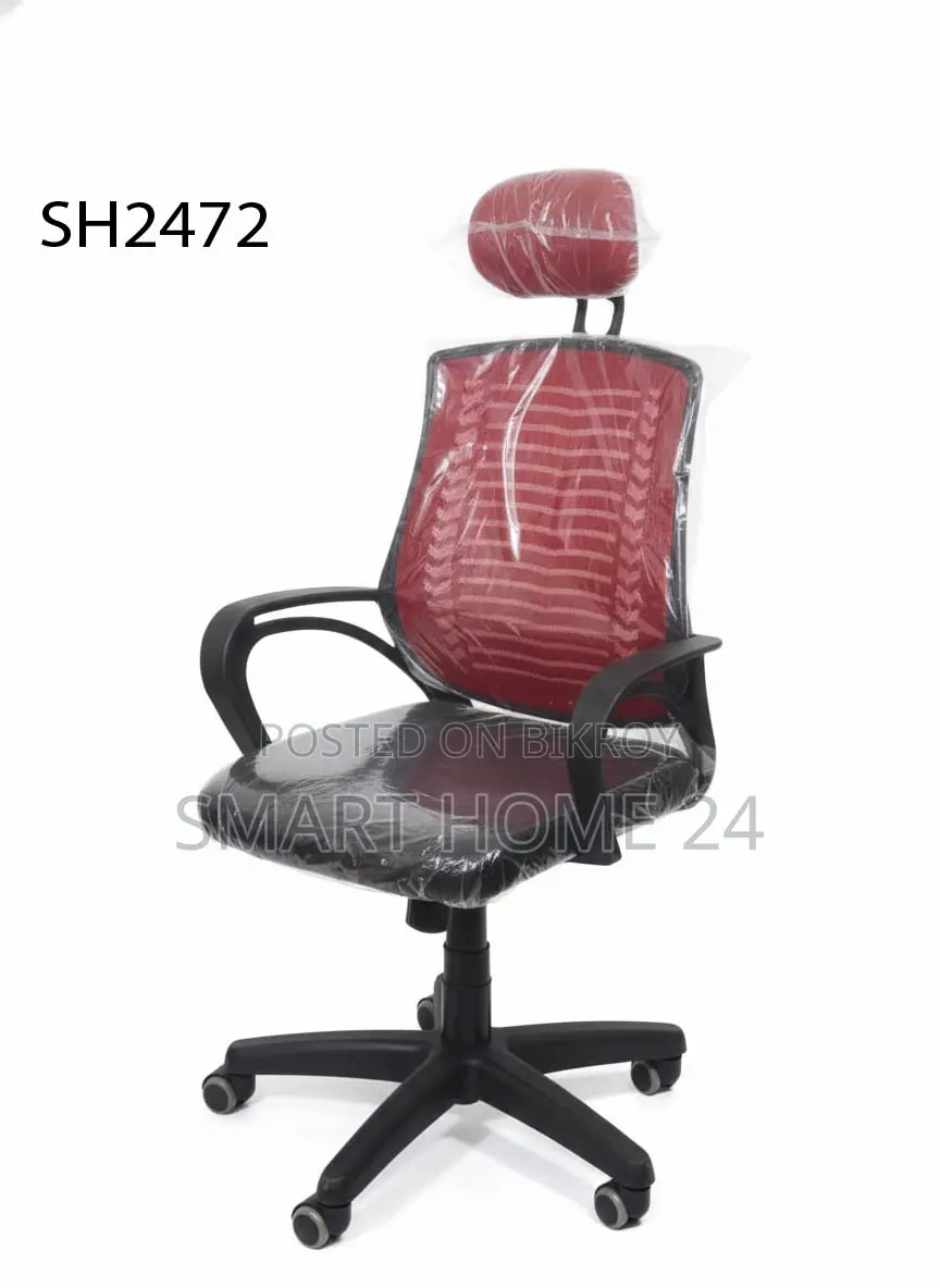 Brand New Premium Headrest Mesh Office Chair - Stay Comfortable and Durable.