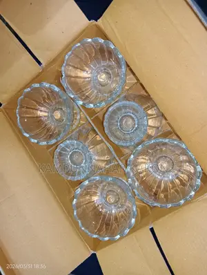 Product Name: Olila Glassware Ice Cream Bowl Set.