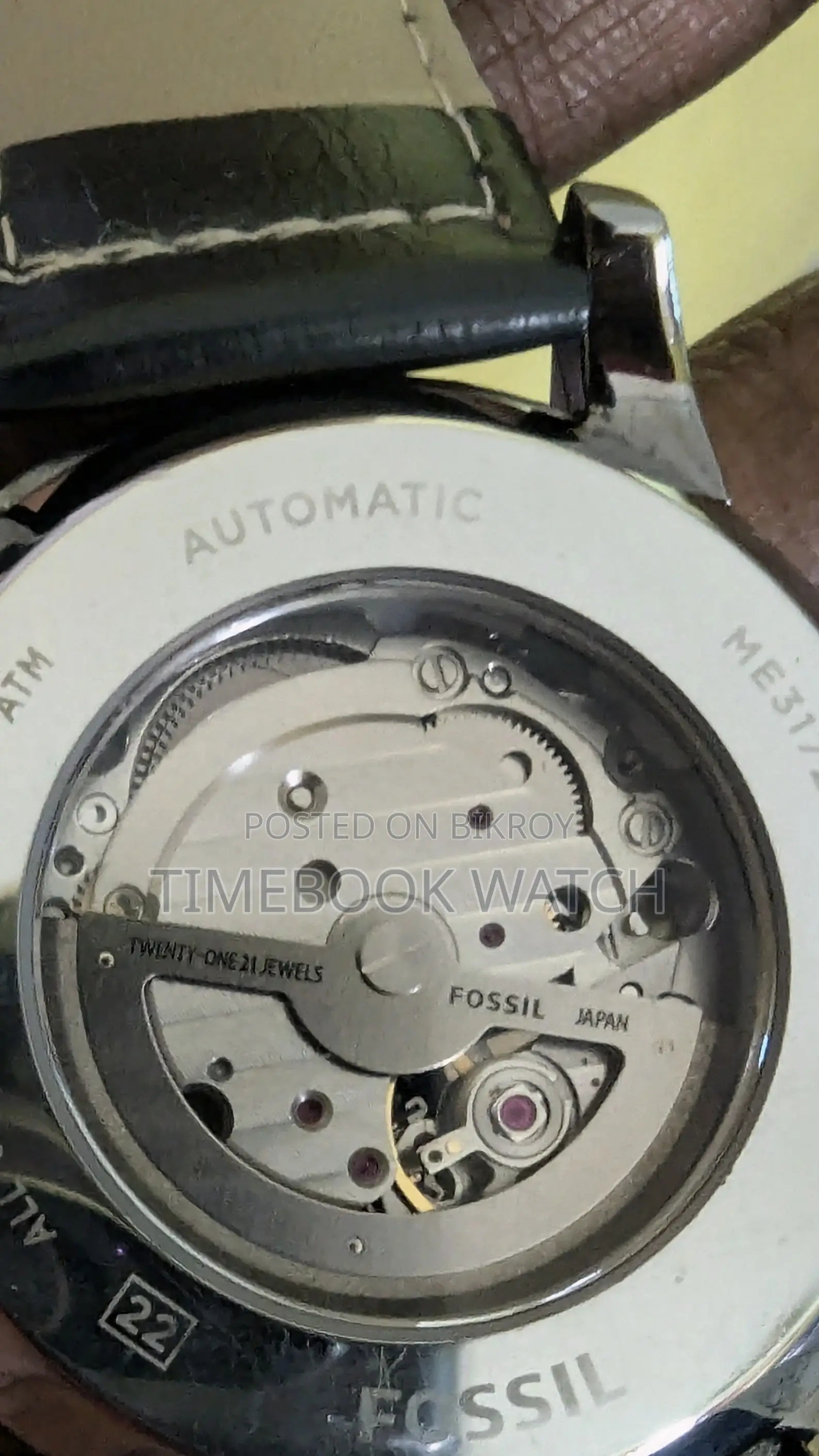 Fossil Townsman Automatic Watch 100% Genuine Japan 21 Jewels Machine