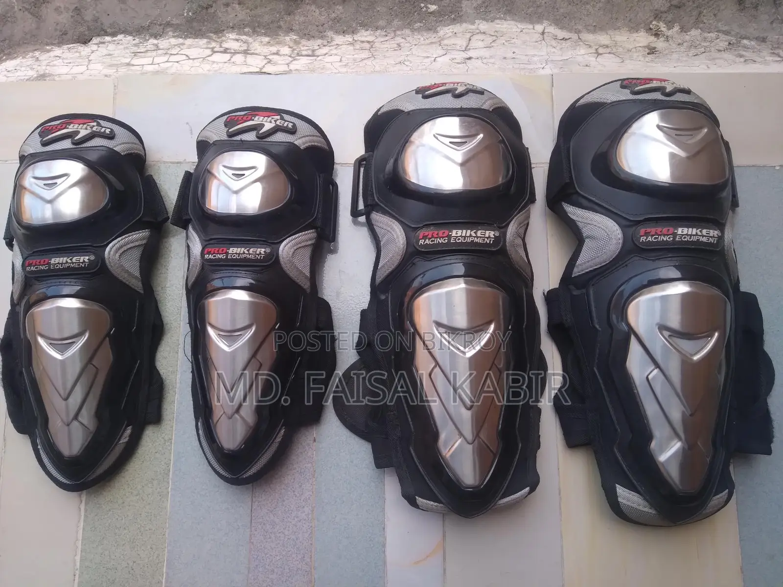 Safety Gear- Stainless Steel Knee Guard And Elbow