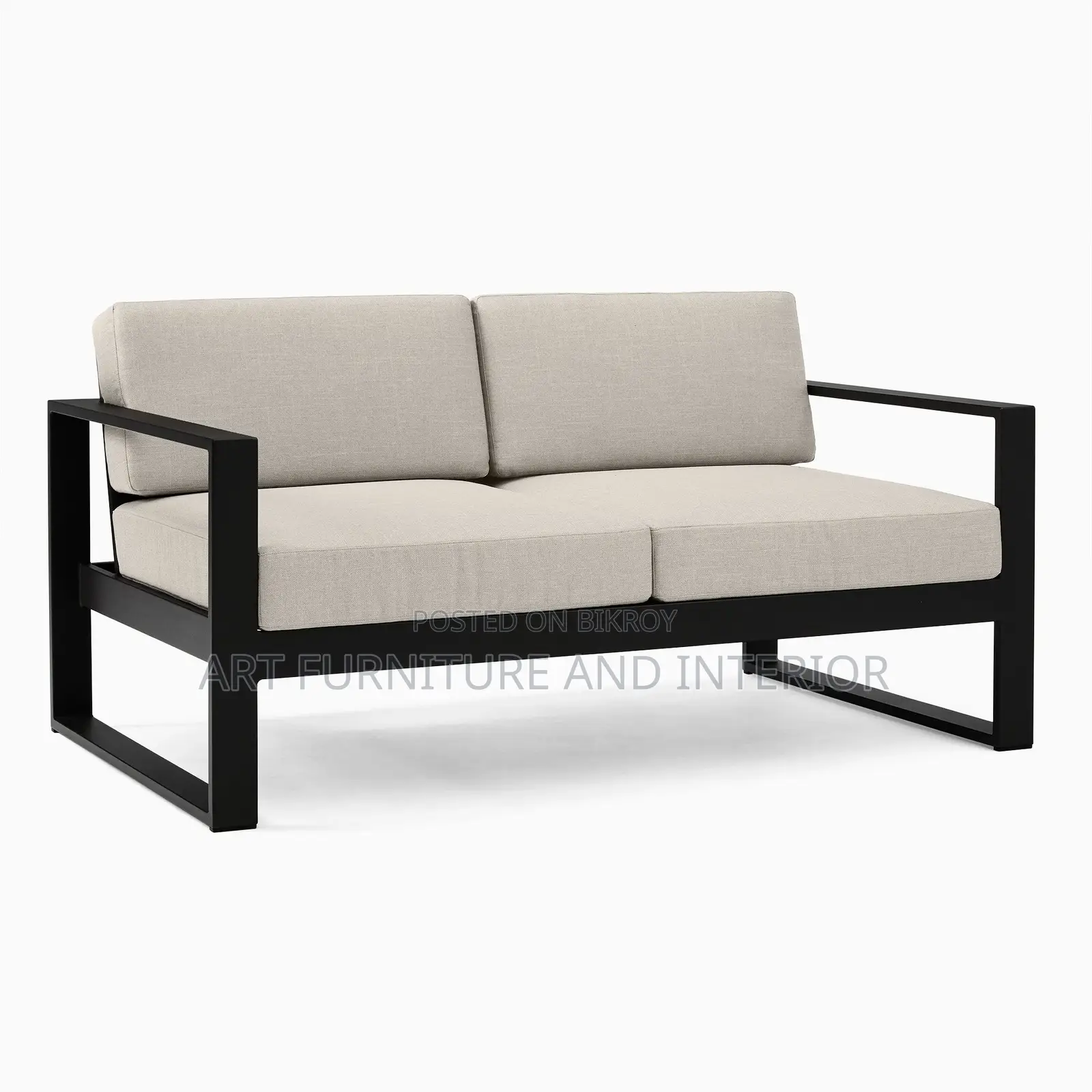 Two Seater Iron Sofa - 02