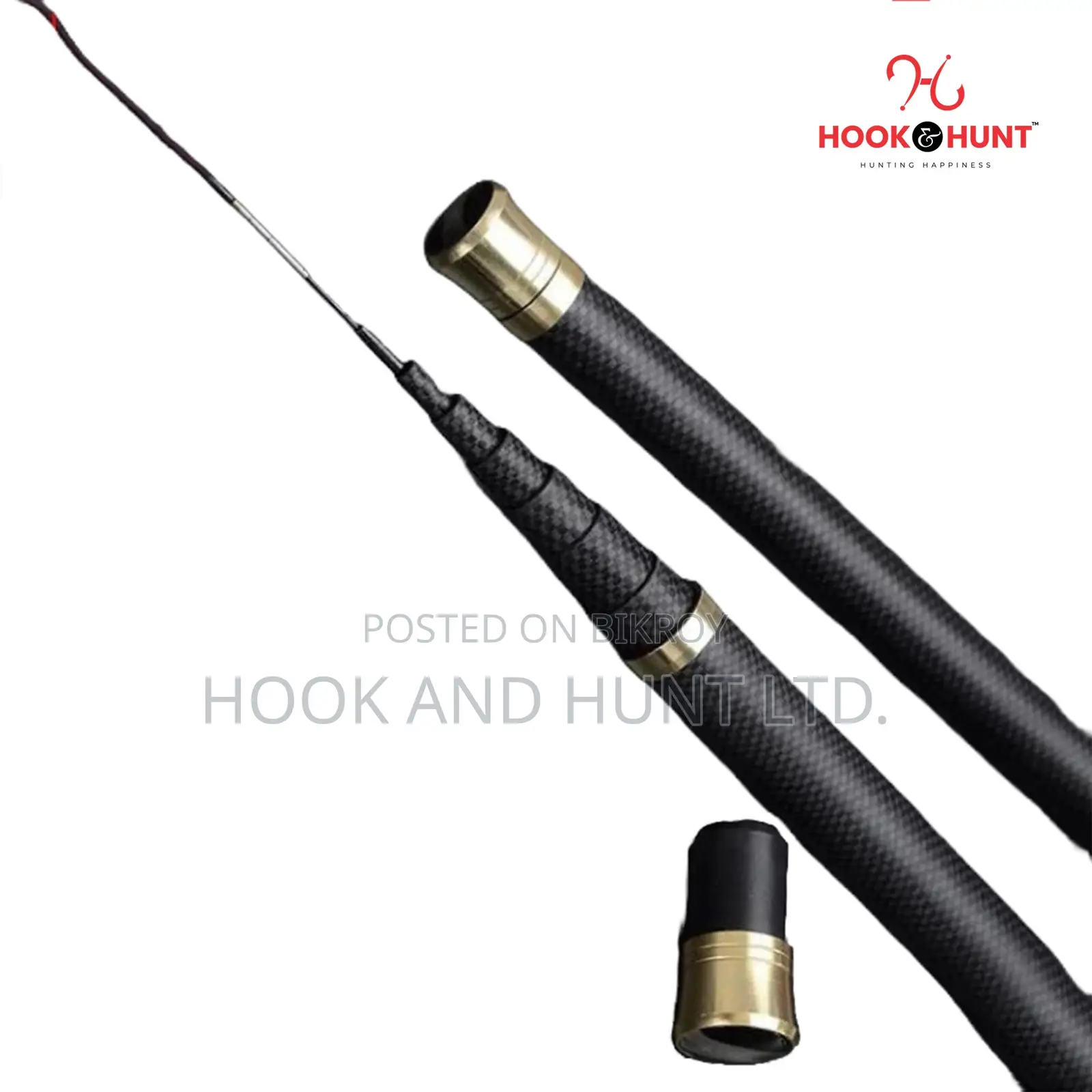 Carbon Stream Fishing Rod 2.7–5.4m Super Hard | Hook Hunt