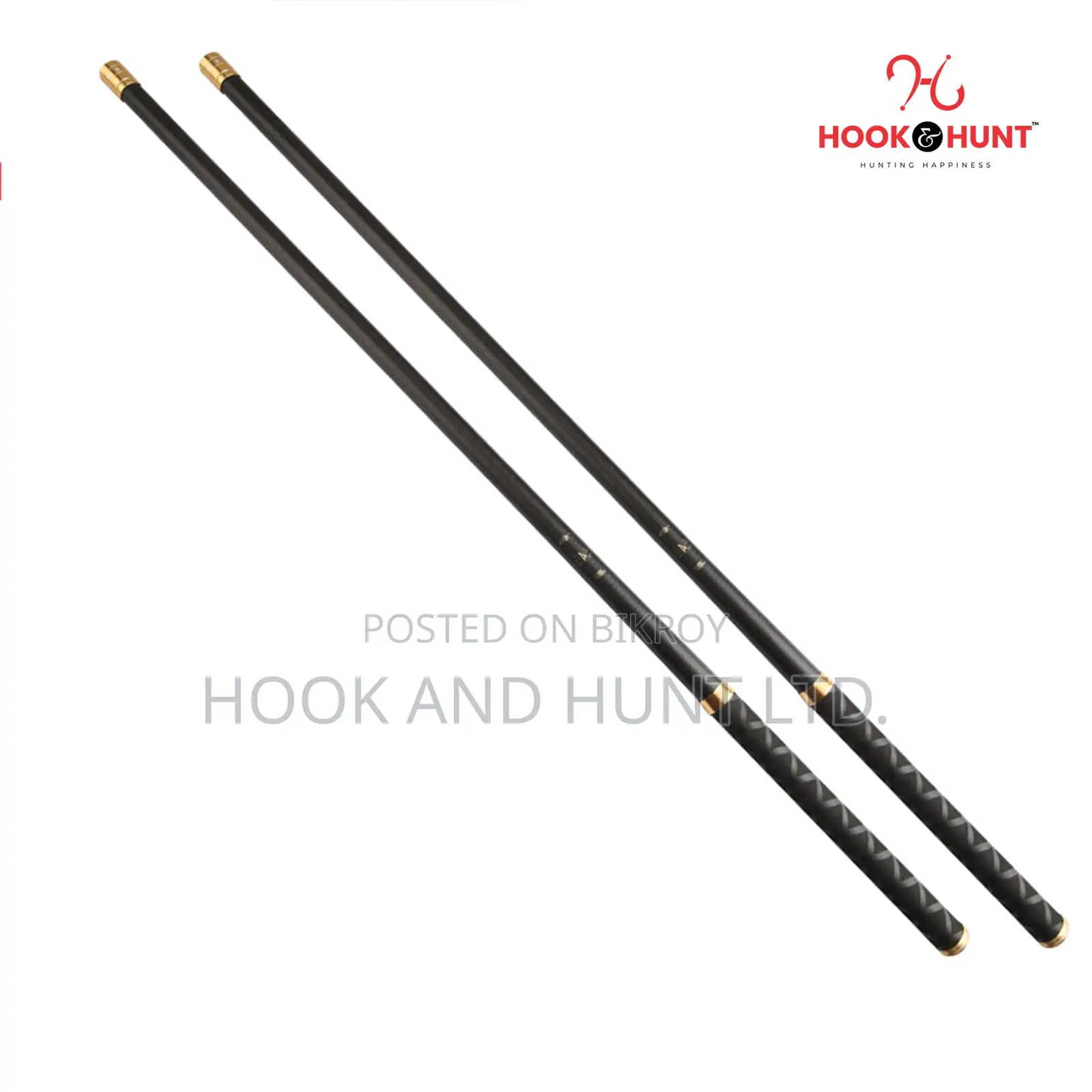 Carbon Stream Fishing Rod 2.7–5.4m Super Hard | Hook Hunt