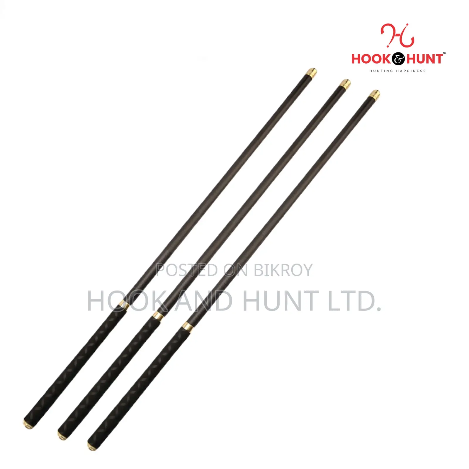 Carbon Stream Fishing Rod 2.7–5.4m Super Hard | Hook Hunt