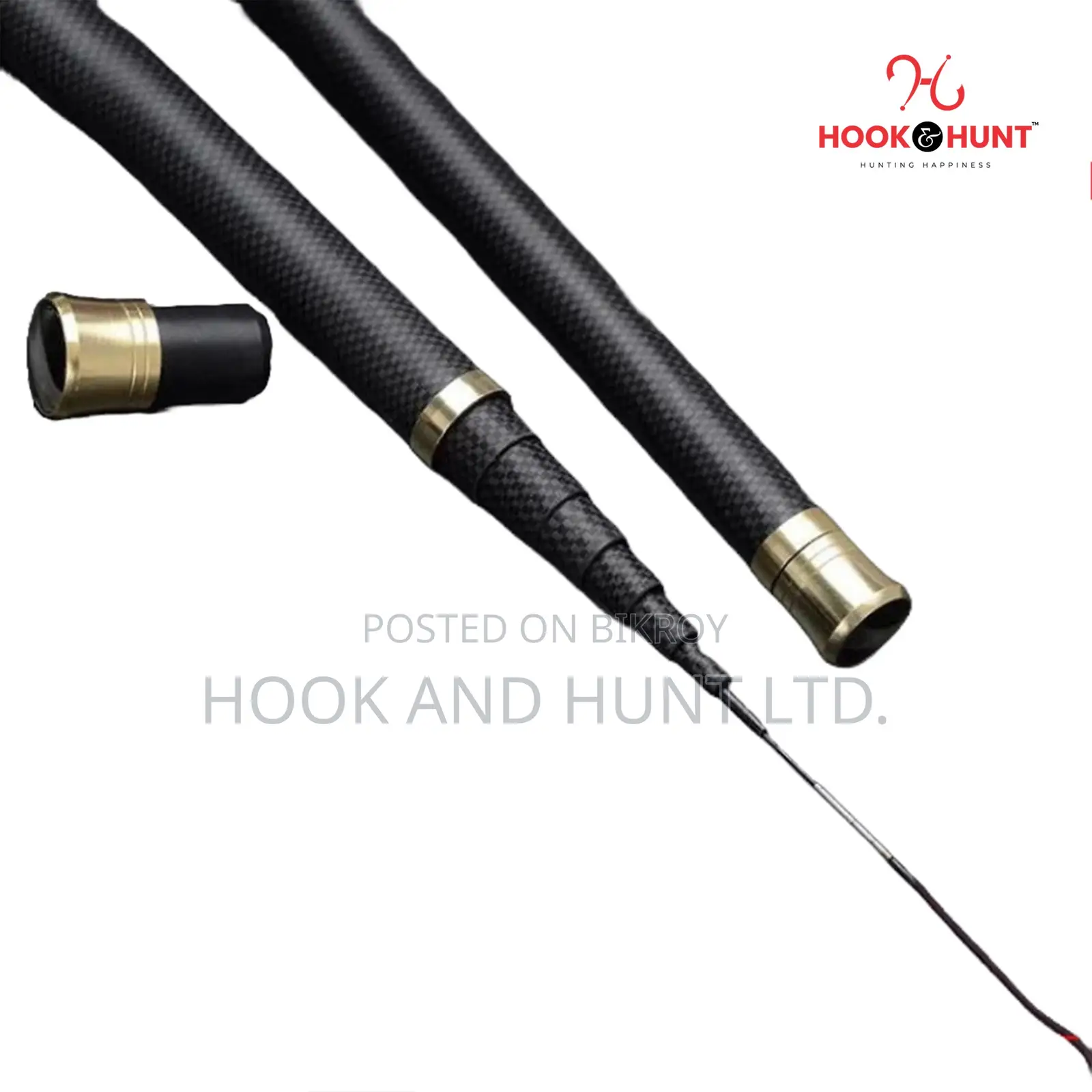 Carbon Stream Fishing Rod 2.7–5.4m Super Hard | Hook Hunt
