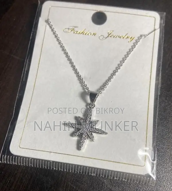 Crystal North Star Pendant Necklace with Free Home Delivery