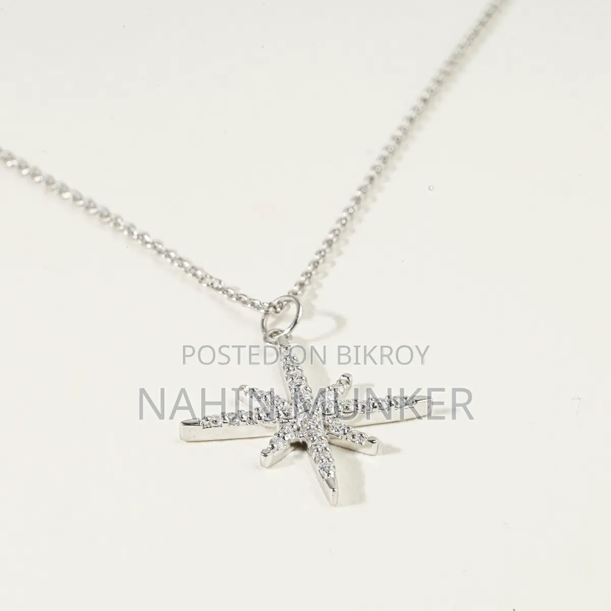Crystal North Star Pendant Necklace with Free Home Delivery