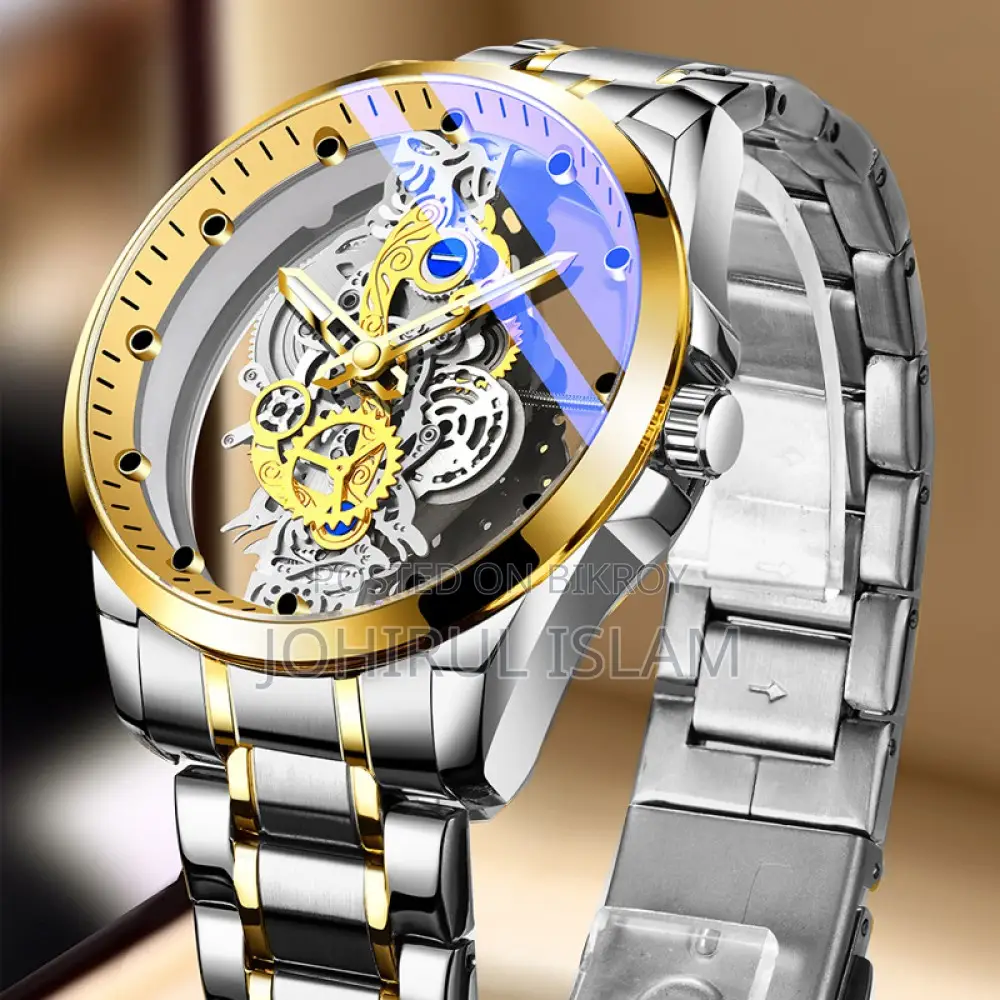 Premium Transparent Skeleton Dial Luxury Watch For Men