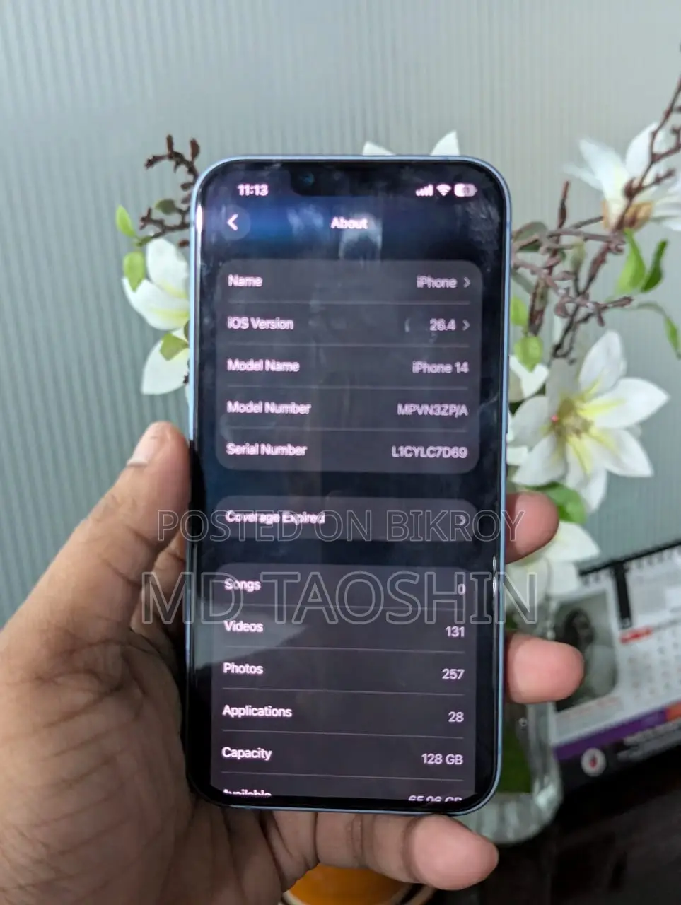 Apple iPhone 14 128gb (Used)