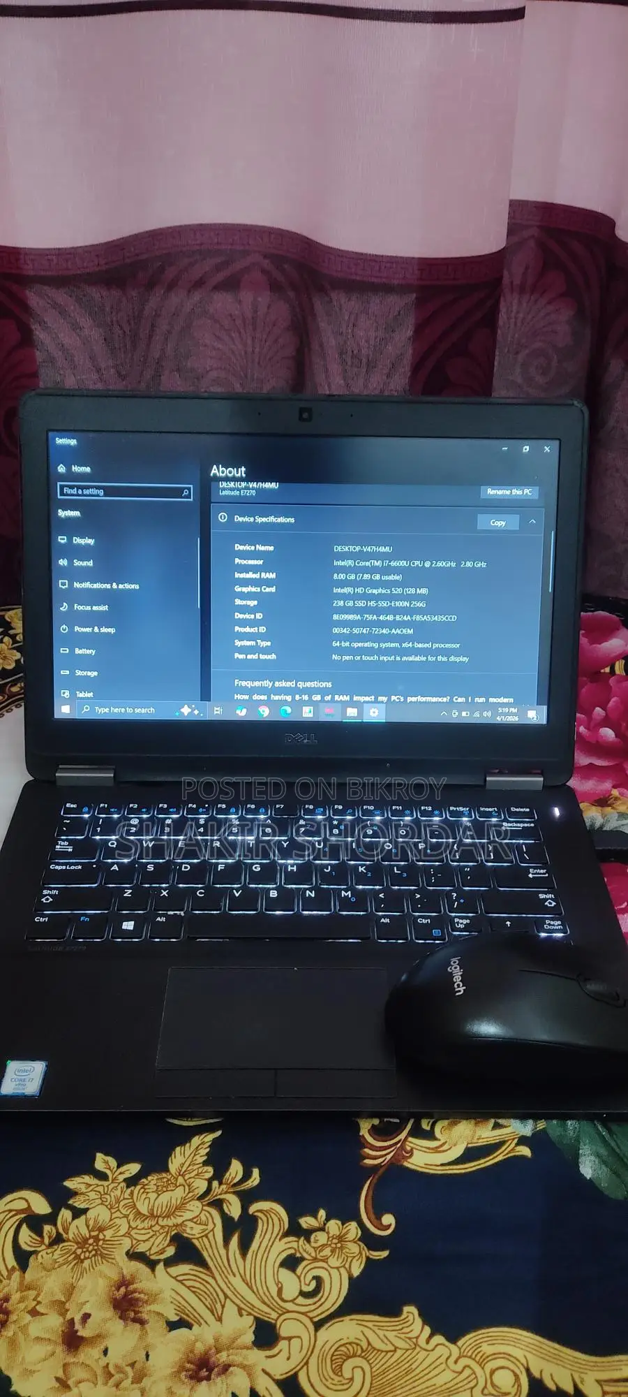 Dell Laptop for sale