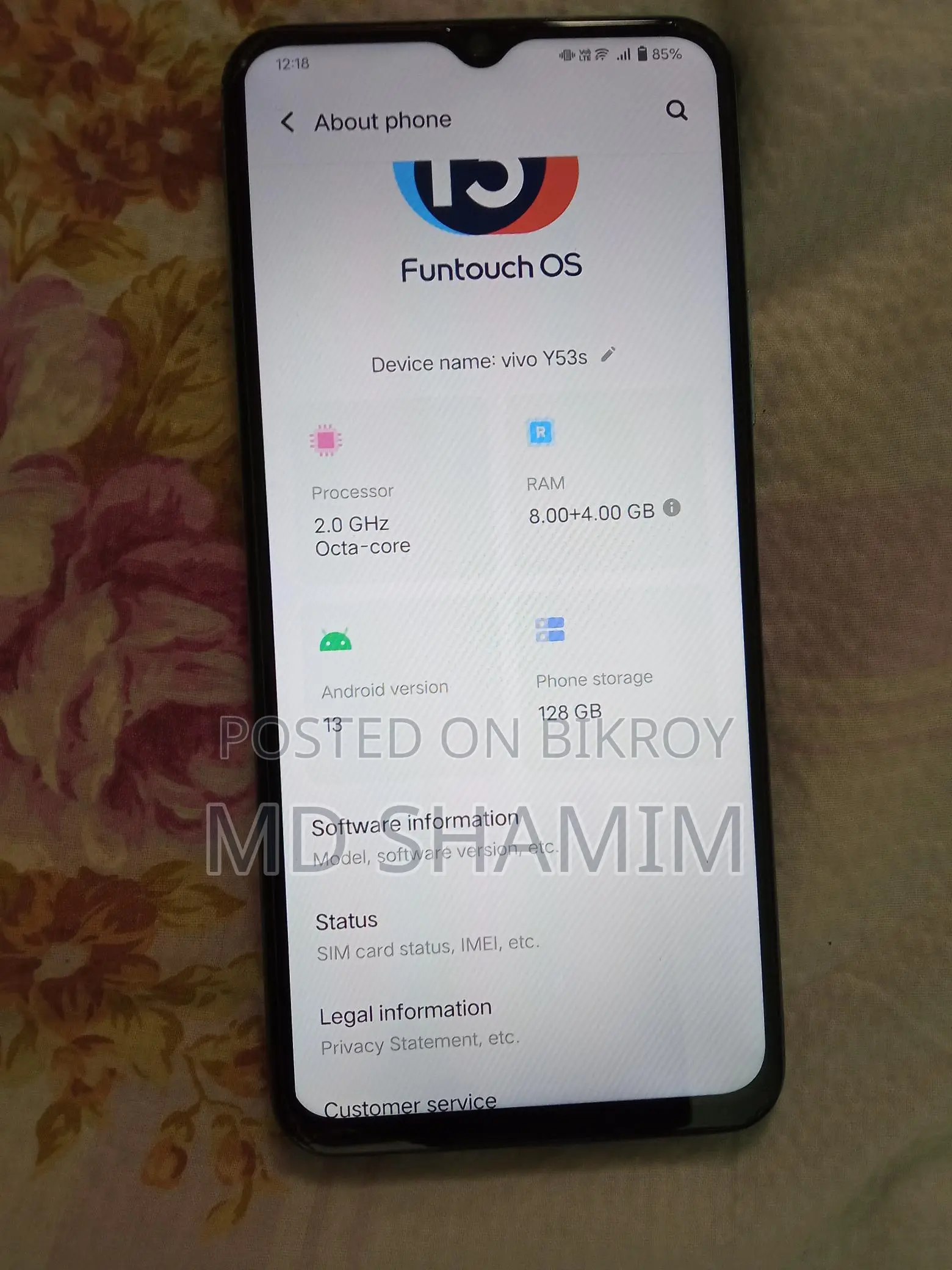 Vivo Y53s (Used)