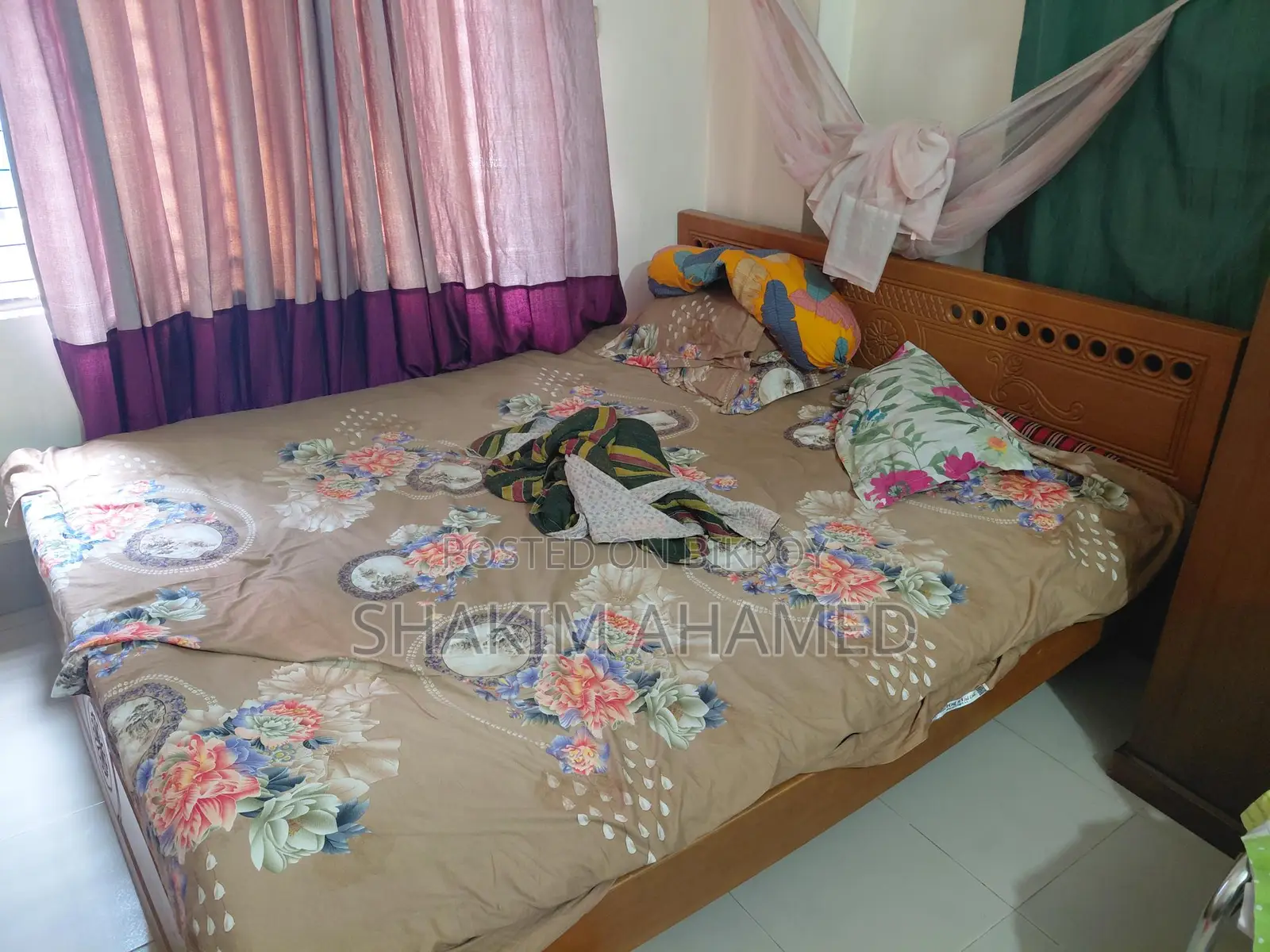 Bed with Toshok & Jajim Full Package