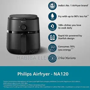 Philips NA120/00 1000 Series Compact Air Fryer | 4.1 Litre