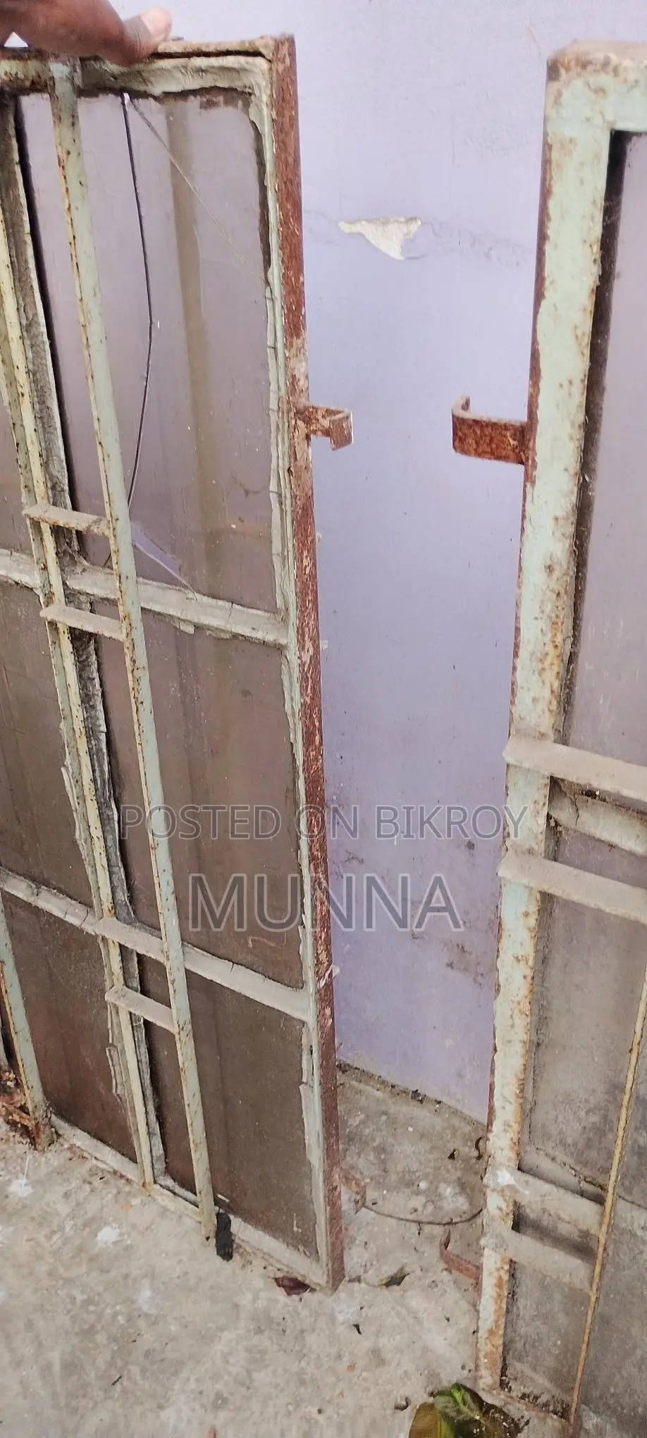 Two Old Iron Windows