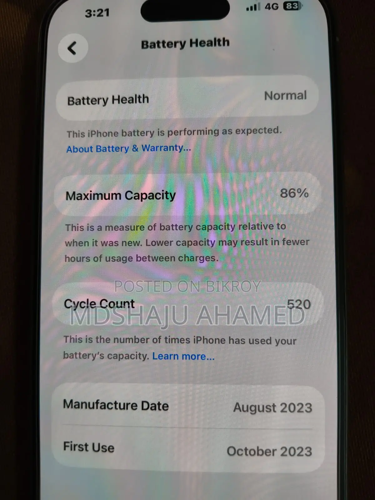 Apple iPhone 15 Pro (Used)