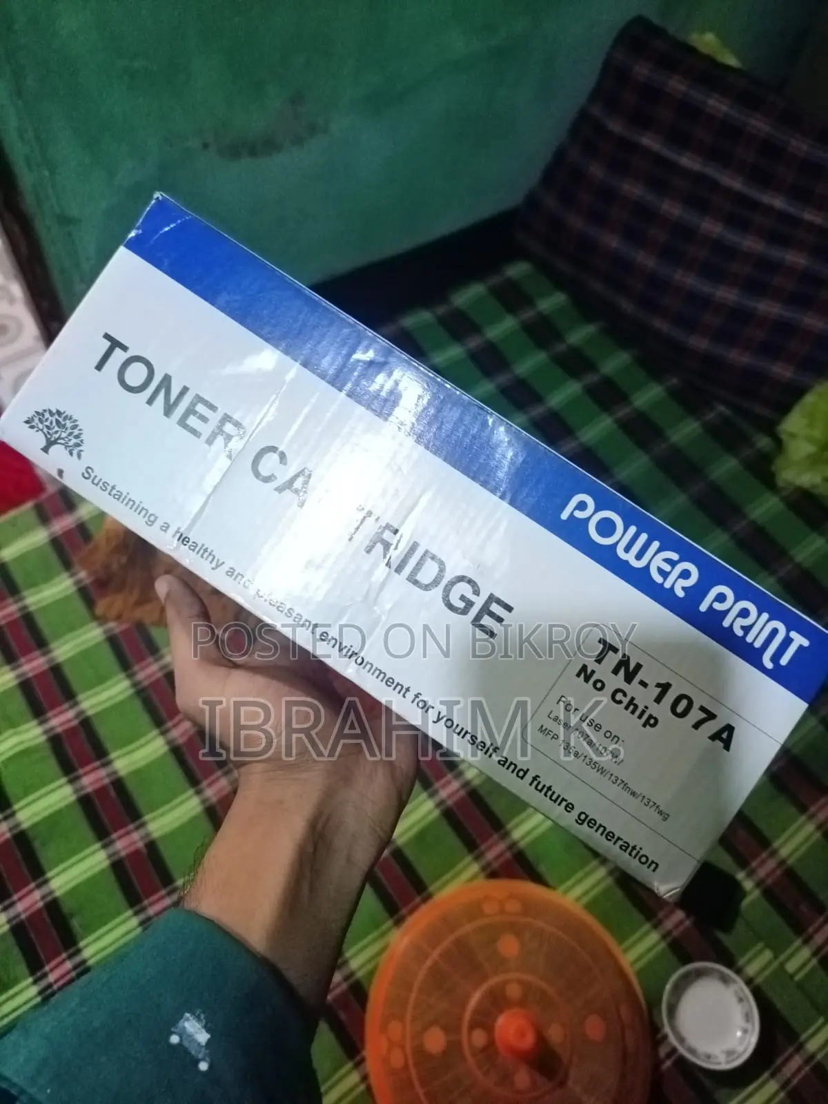 Power Print TN-107A Toner Without Chip