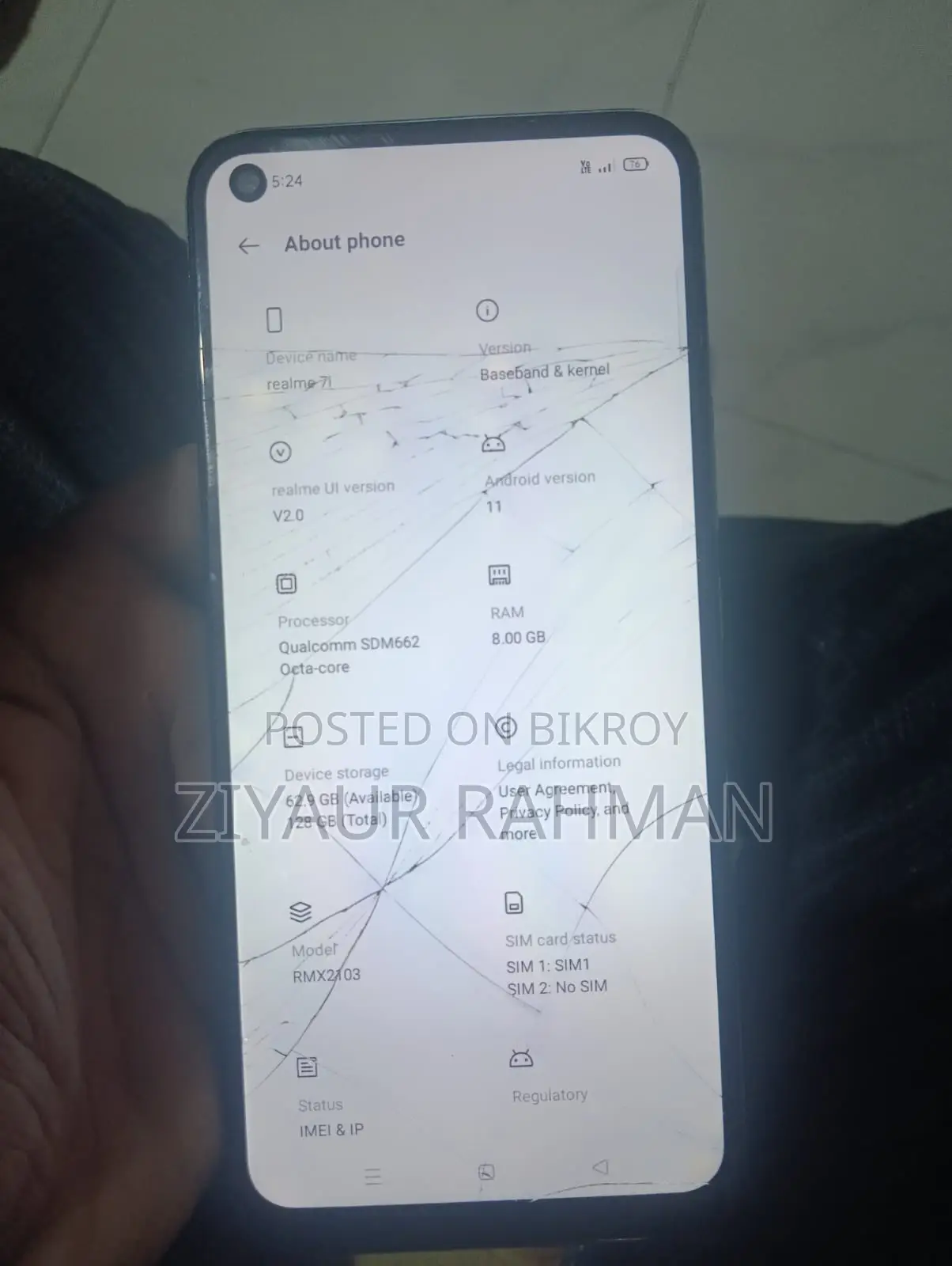 Realme 7i . (ব্যবহৃত)