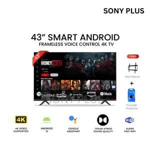 Sony Plus 43 Inch Frameless Voice Control Smart Android LED TV