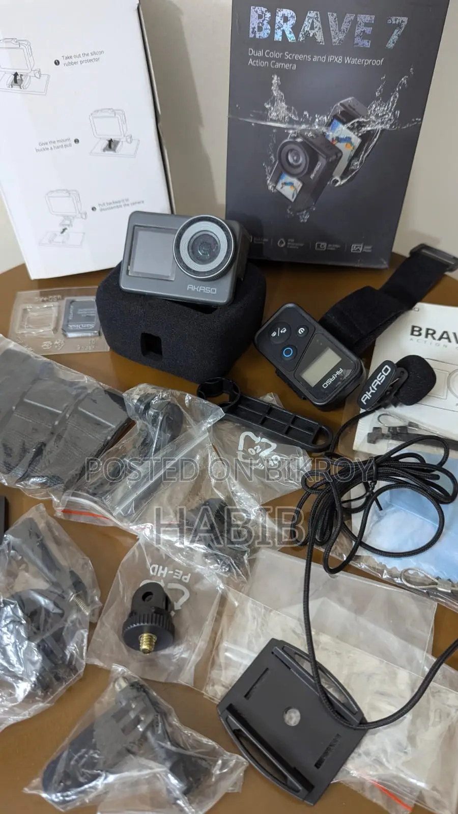 Selling 4K Action Camera- AKASO BRAVE 7 at a low price