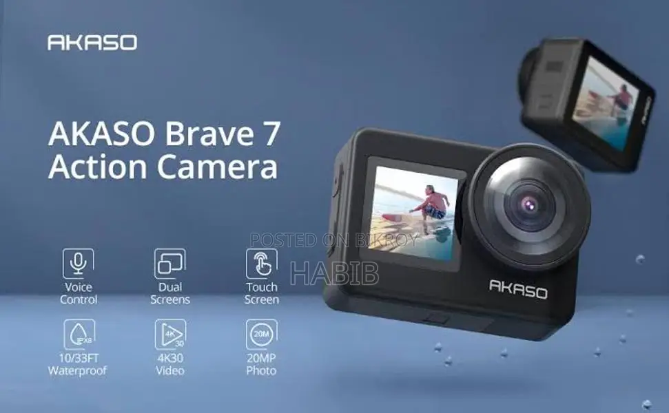 Selling 4K Action Camera- AKASO BRAVE 7 at a low price