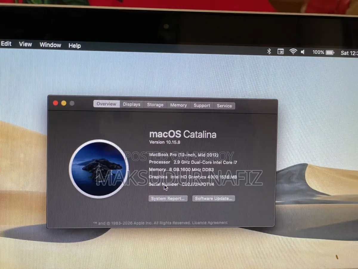 Macbook Pro 13 Inch, Mid 2012