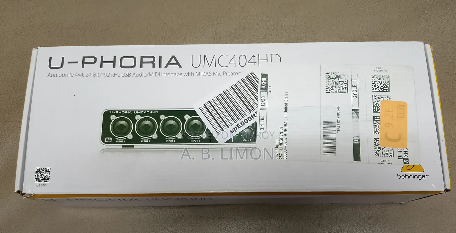 Behringer U-phoria Umc404hd 4 in Out Sound Card