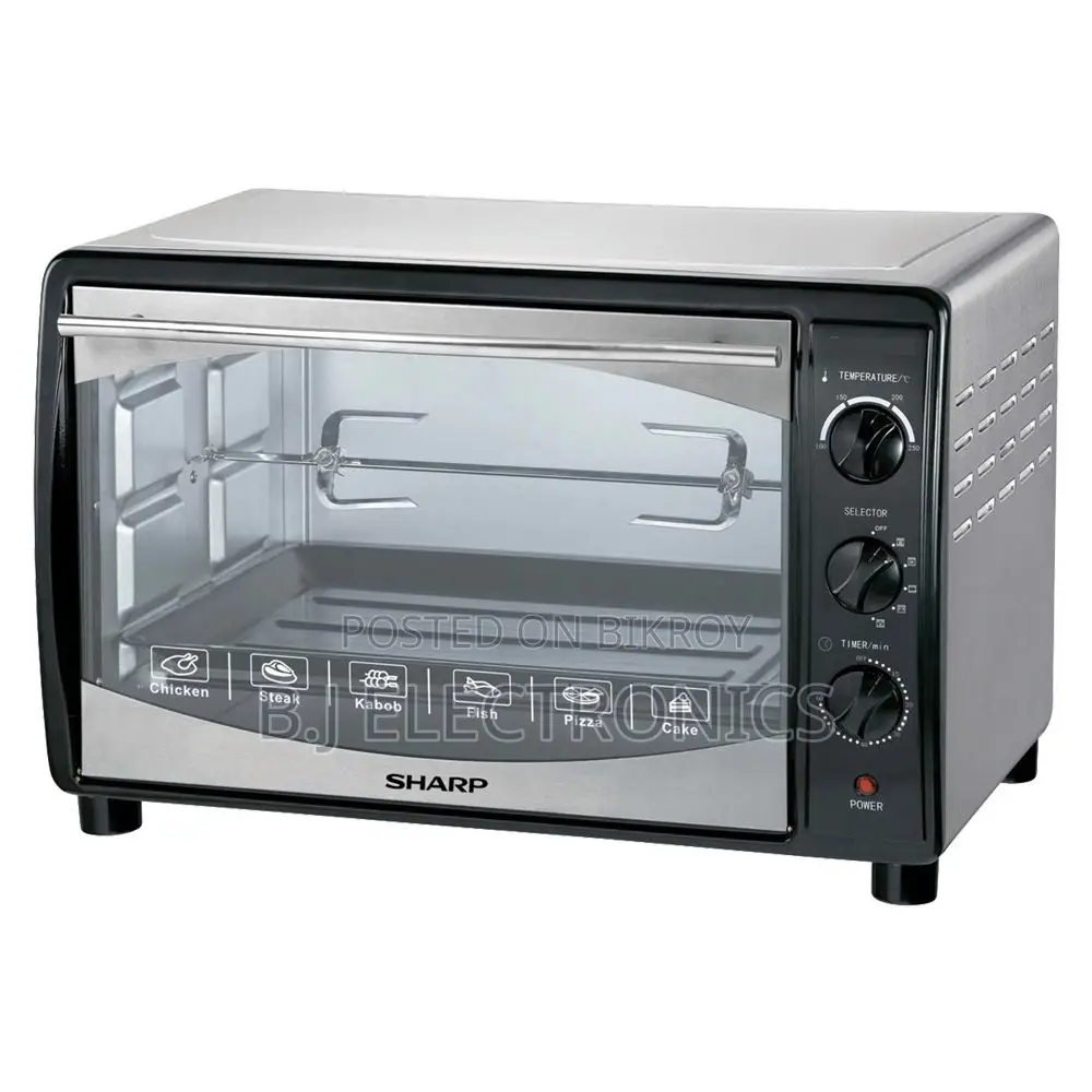Sharp Rotisserie + Convection Electric Oven | 42 Litres - Black & Silver