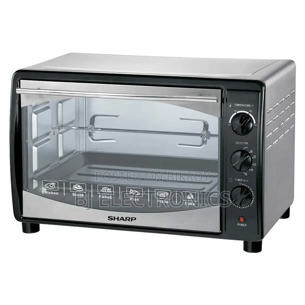 Sharp Rotisserie + Convection Electric Oven | 42 Litres - Black & Silver