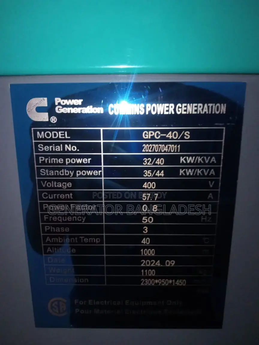 30 kVA Cummins Generator USA | High-Quality Foreign Canopy Generators