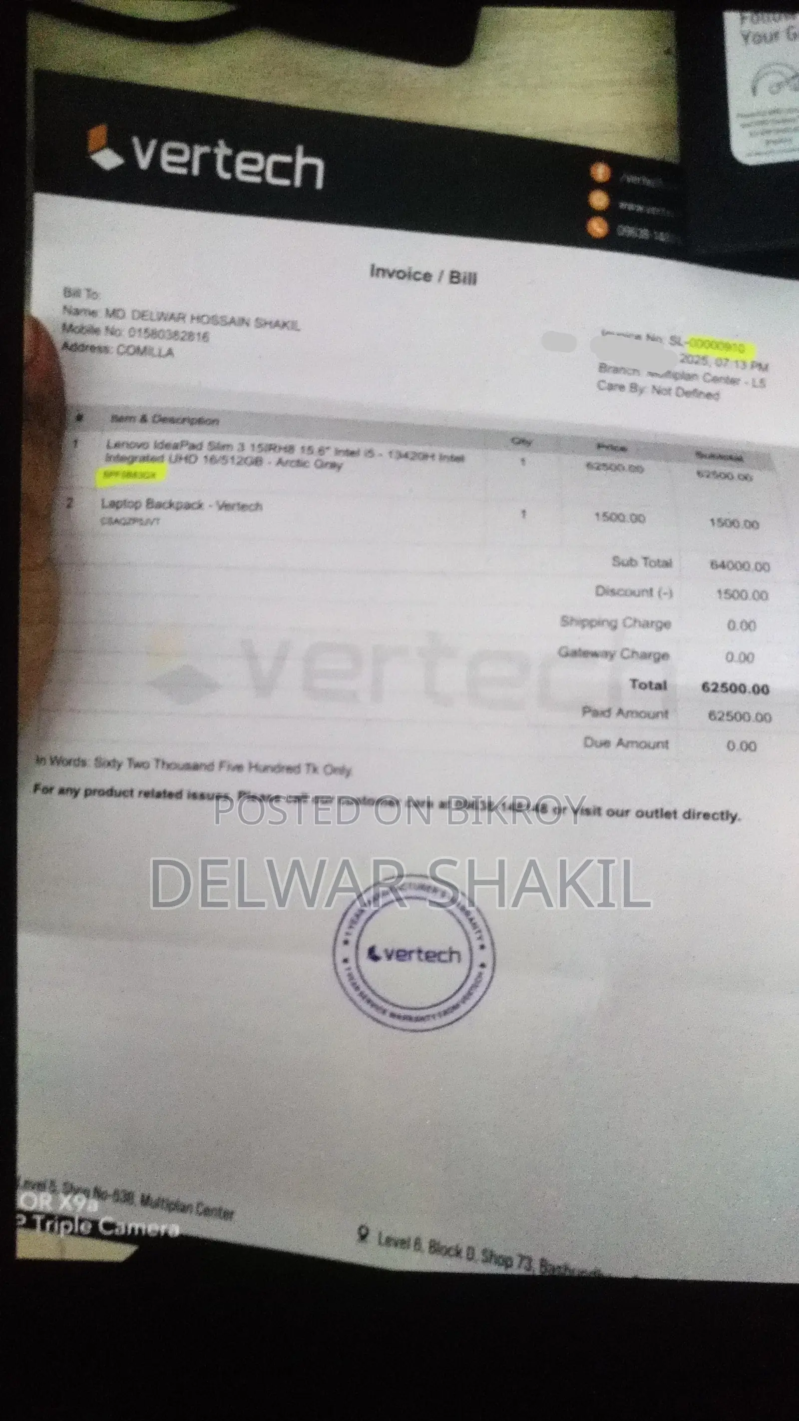 laptop Core i5 13 Generation, 16/512