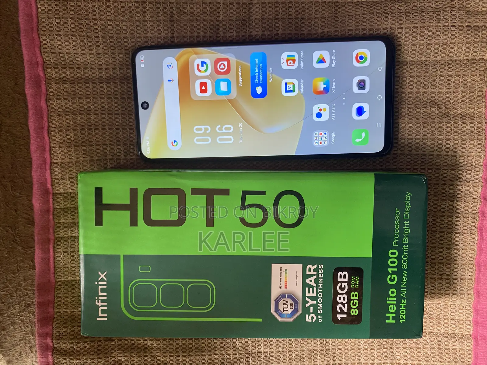 Infinix Hot 50 8/128 full box (Used)
