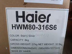 Haier Brand New Washing Machine 8kg