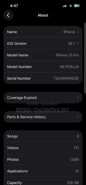 Apple iPhone 13 Pro only display change (Used)