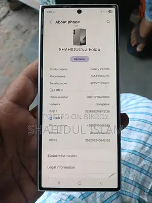 Samsung Galaxy Z Fold6 256 GB Silver