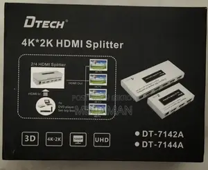 বিক্রয়ের জন্য: ব্র্যান্ড নিউ Dtech 4k Hdmi স্প্লিটার (২ পিস)