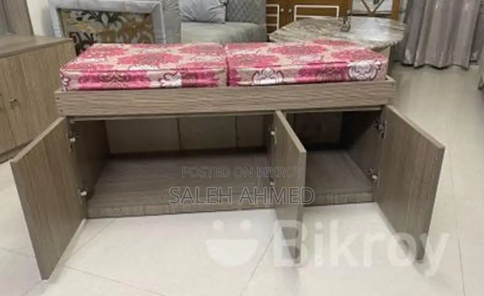 Three Part Cabinet With Sitting Arrangement