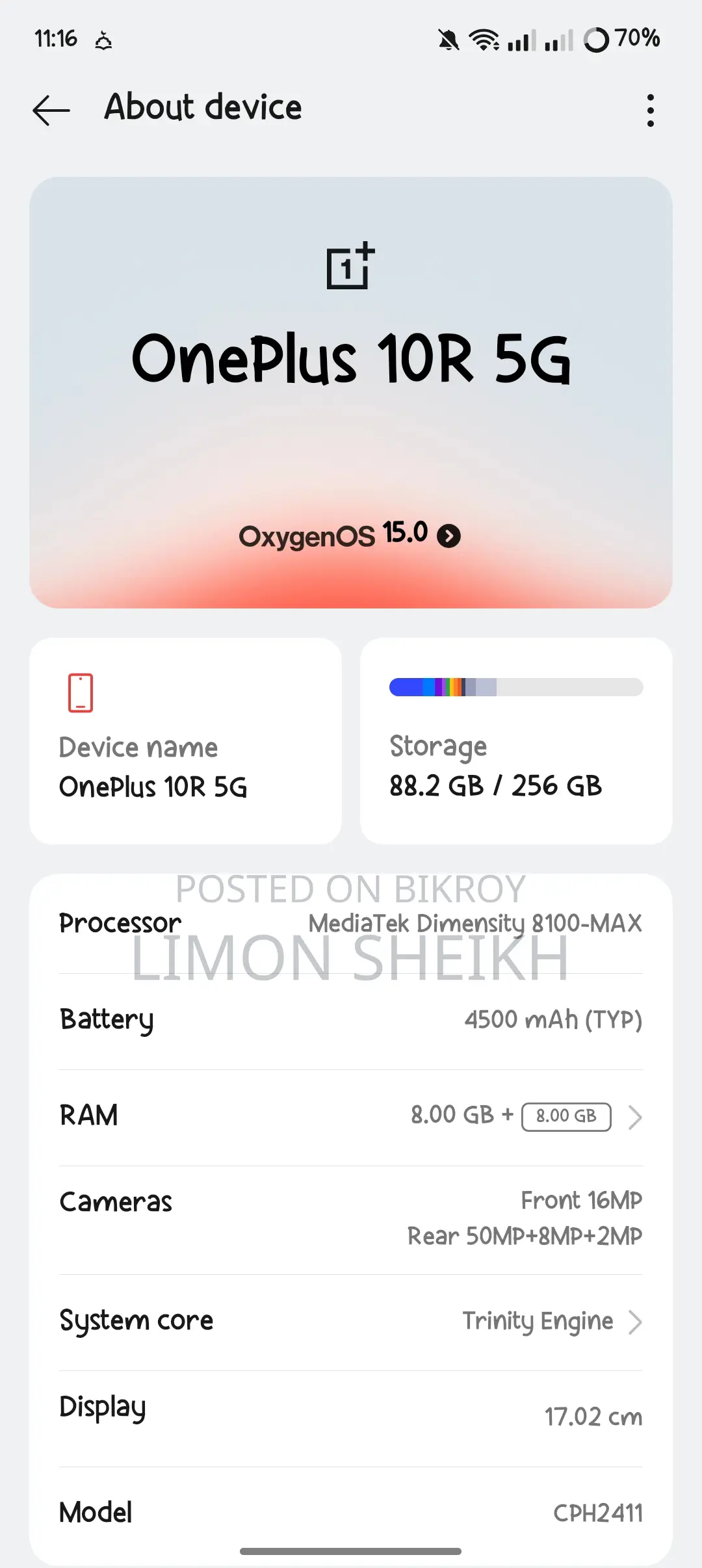 OnePlus 10 R (Used)