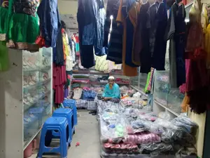 Shop display with all items for sale