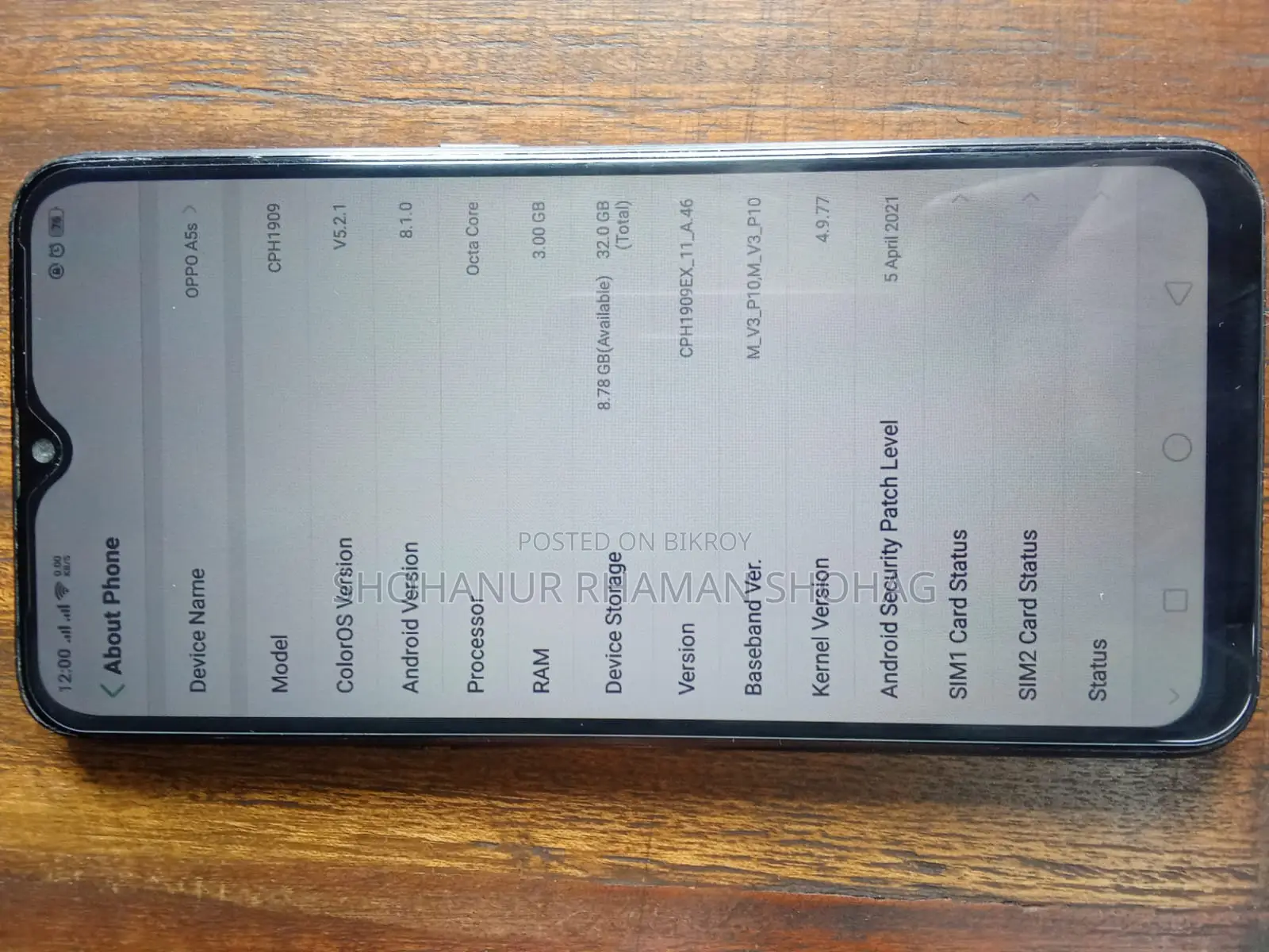 OPPO A5s 3/32 (Used)