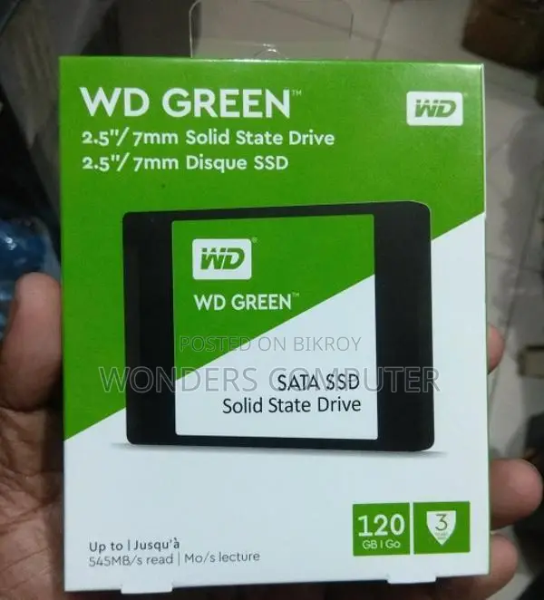Western Digital Green 120GB SSD 3 Years Warranty