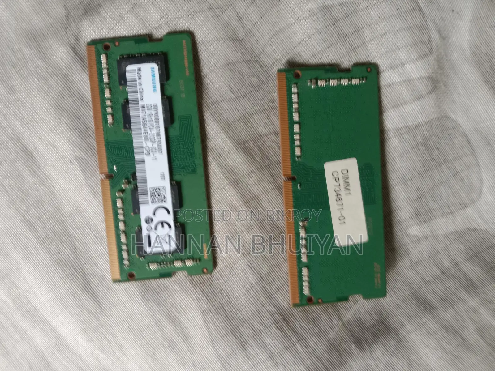 Samsung Ram Ddr4 2+2=4 Gb
