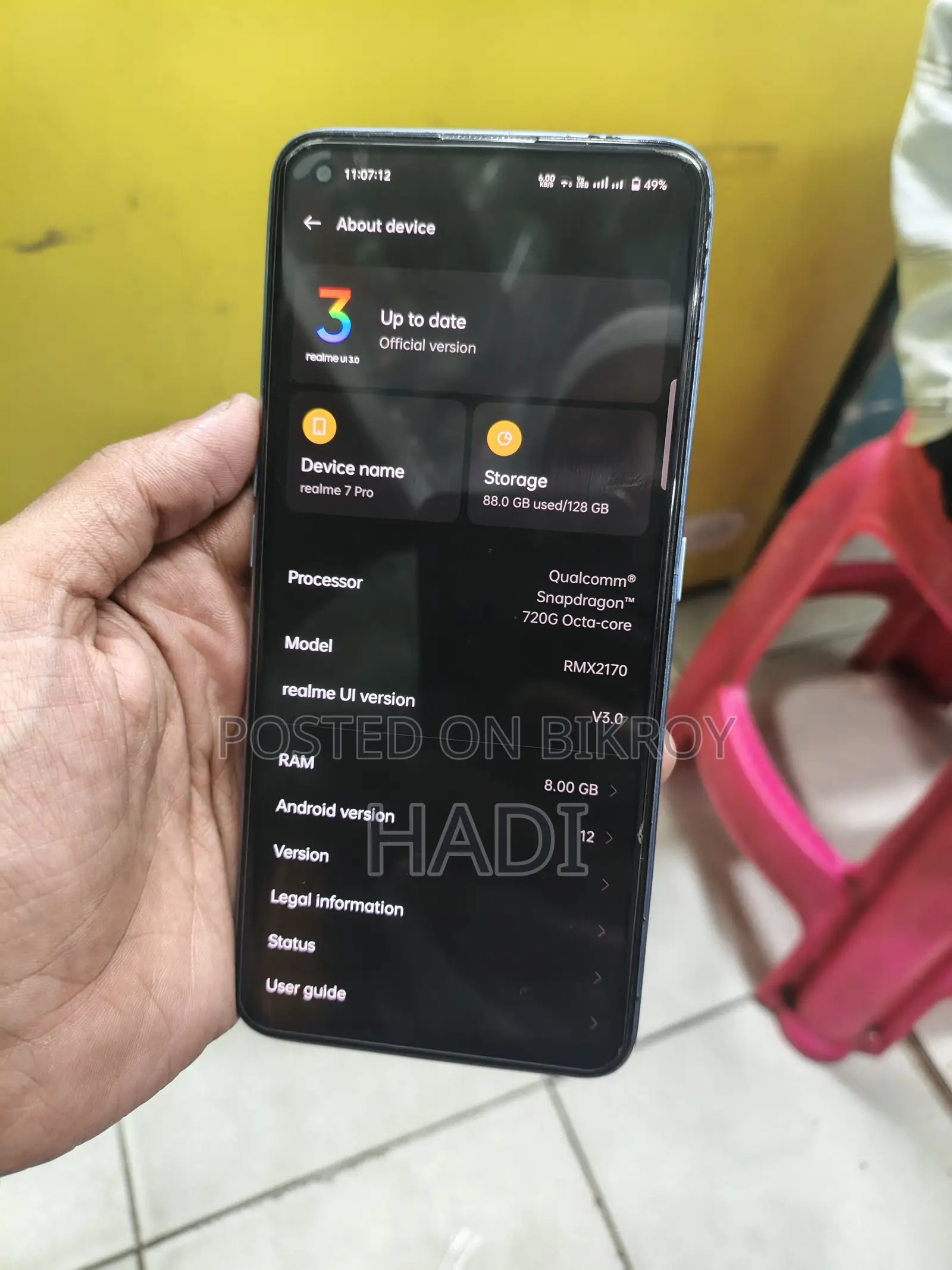 Realme 7 Pro . (Used)