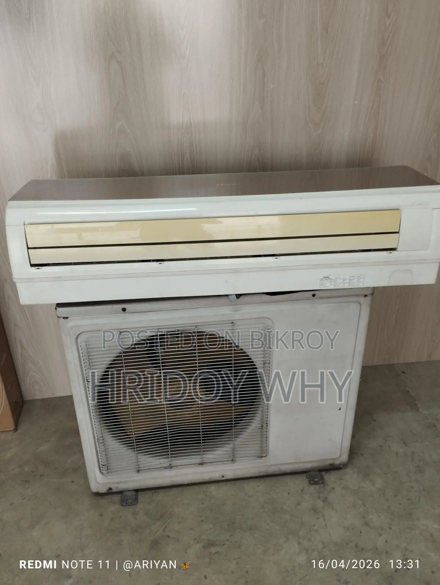 Haier 2.0 Ton AC (Lightly Used) for Sale. InshaAllah!