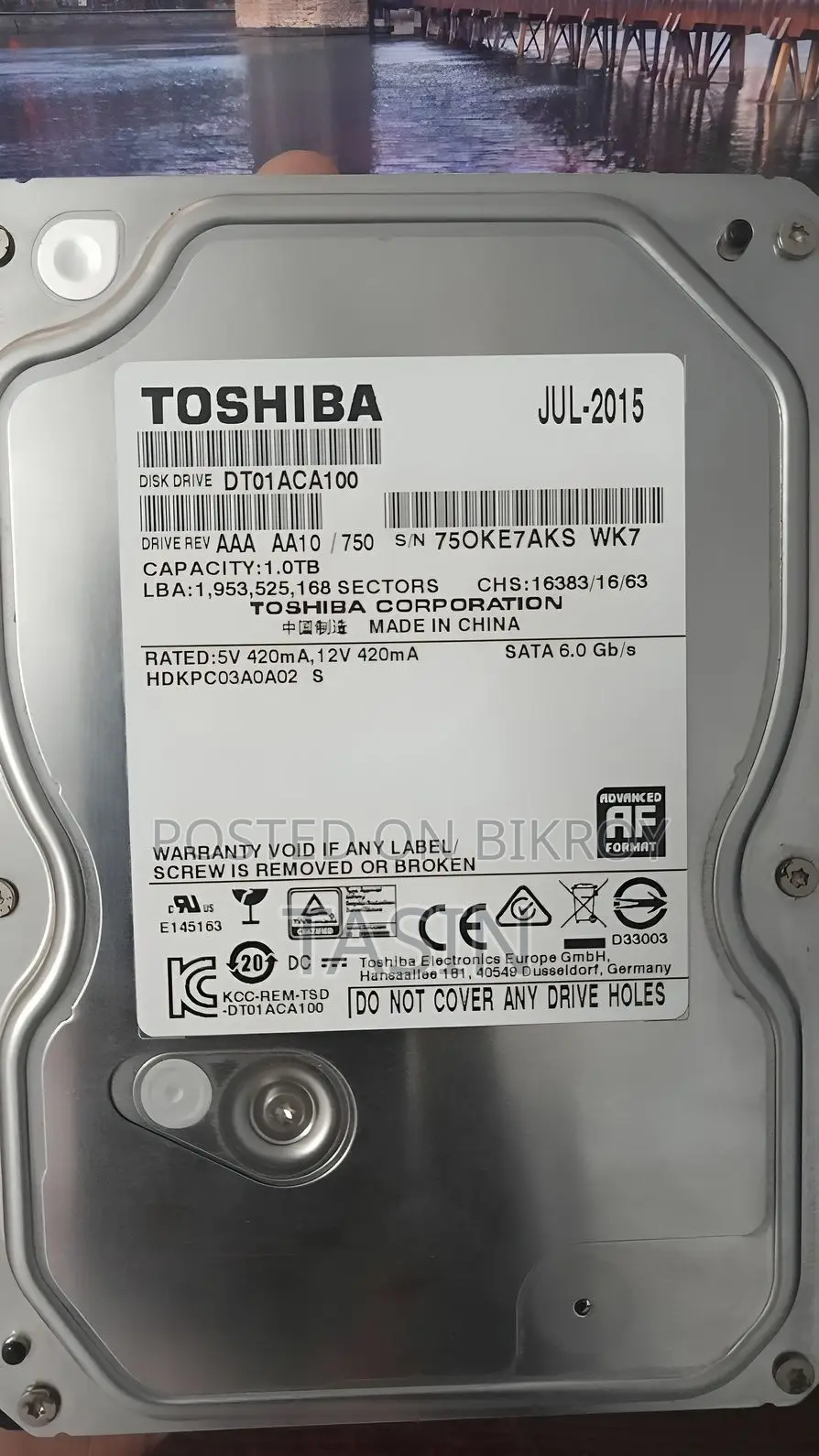 1TB Toshiba HDD