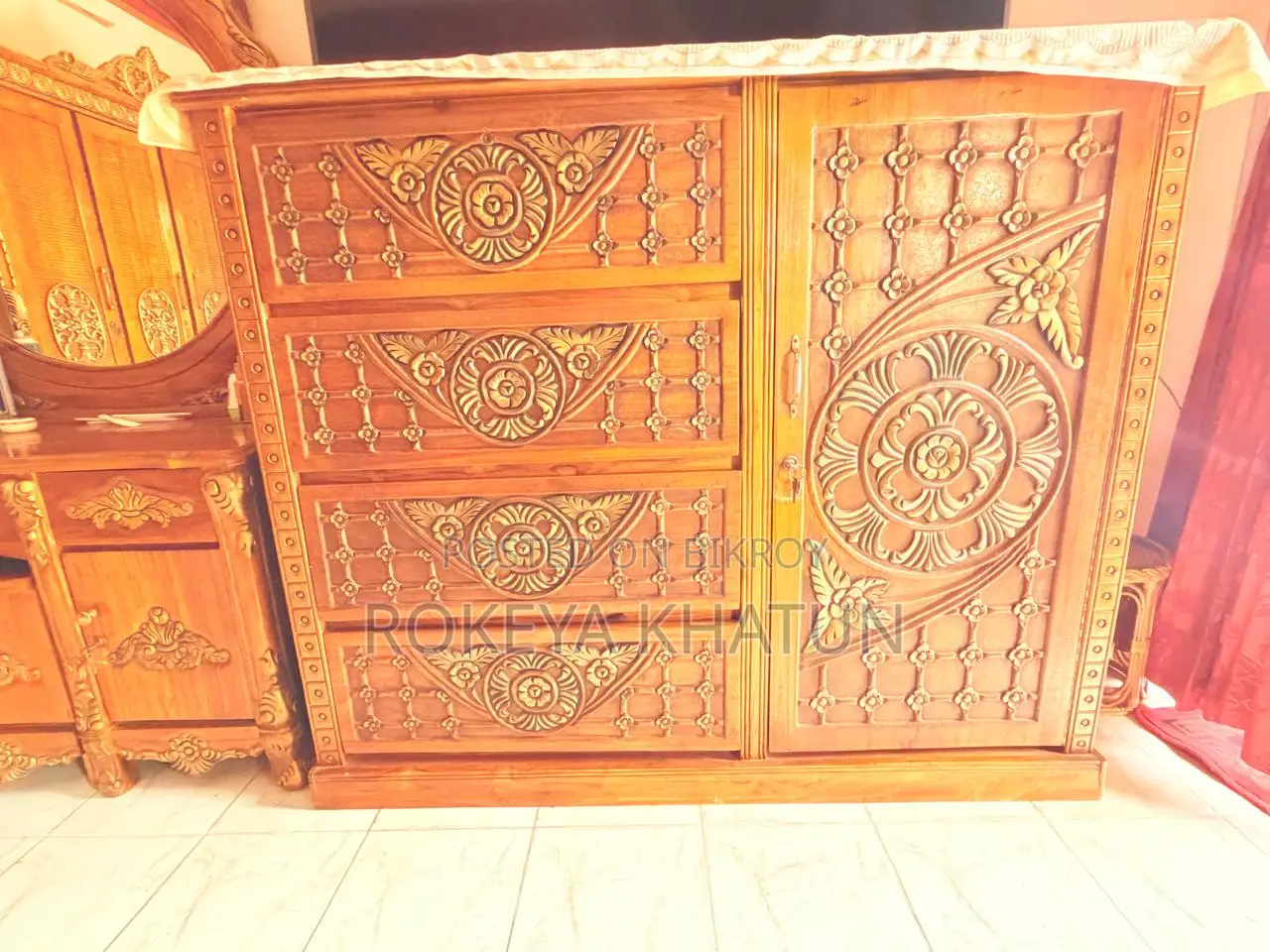 Original Chittagong Teak Wood Wardrobe