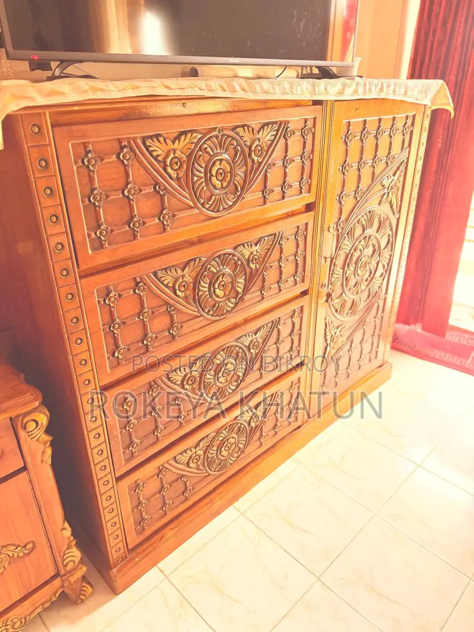 Original Chittagong Teak Wood Wardrobe
