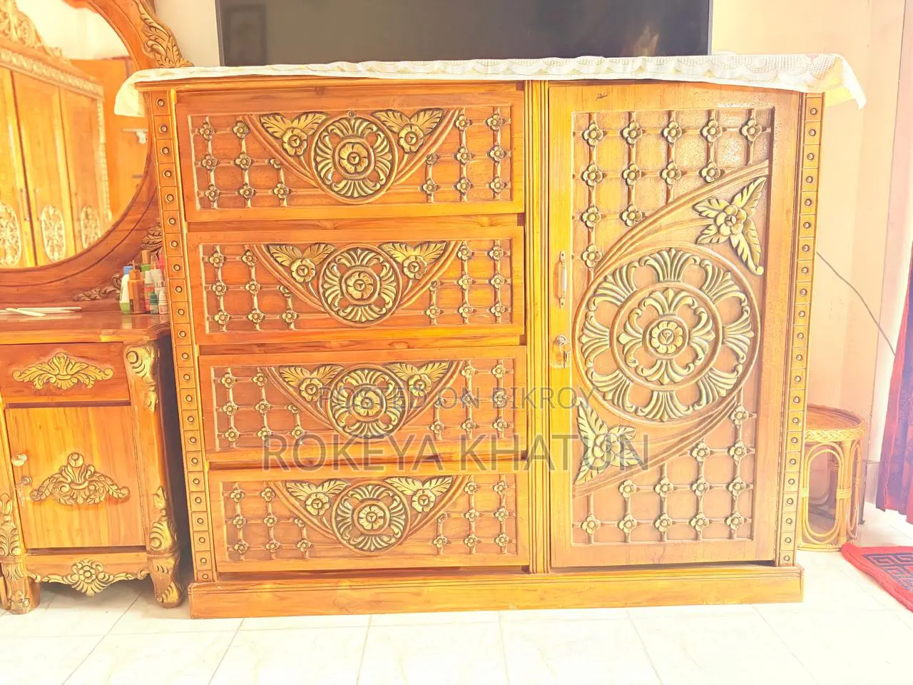 Original Chittagong Teak Wood Wardrobe